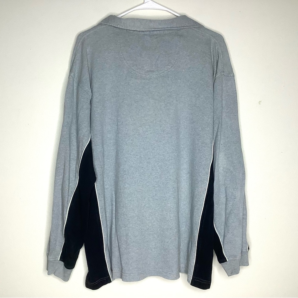 < 90’s Arrow Ribbed Pullover 1/4 Zip Sweatshirt > - Picture 4 of 4